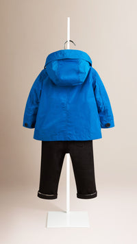 Parka repliable en tissu technique - Mineral Blue