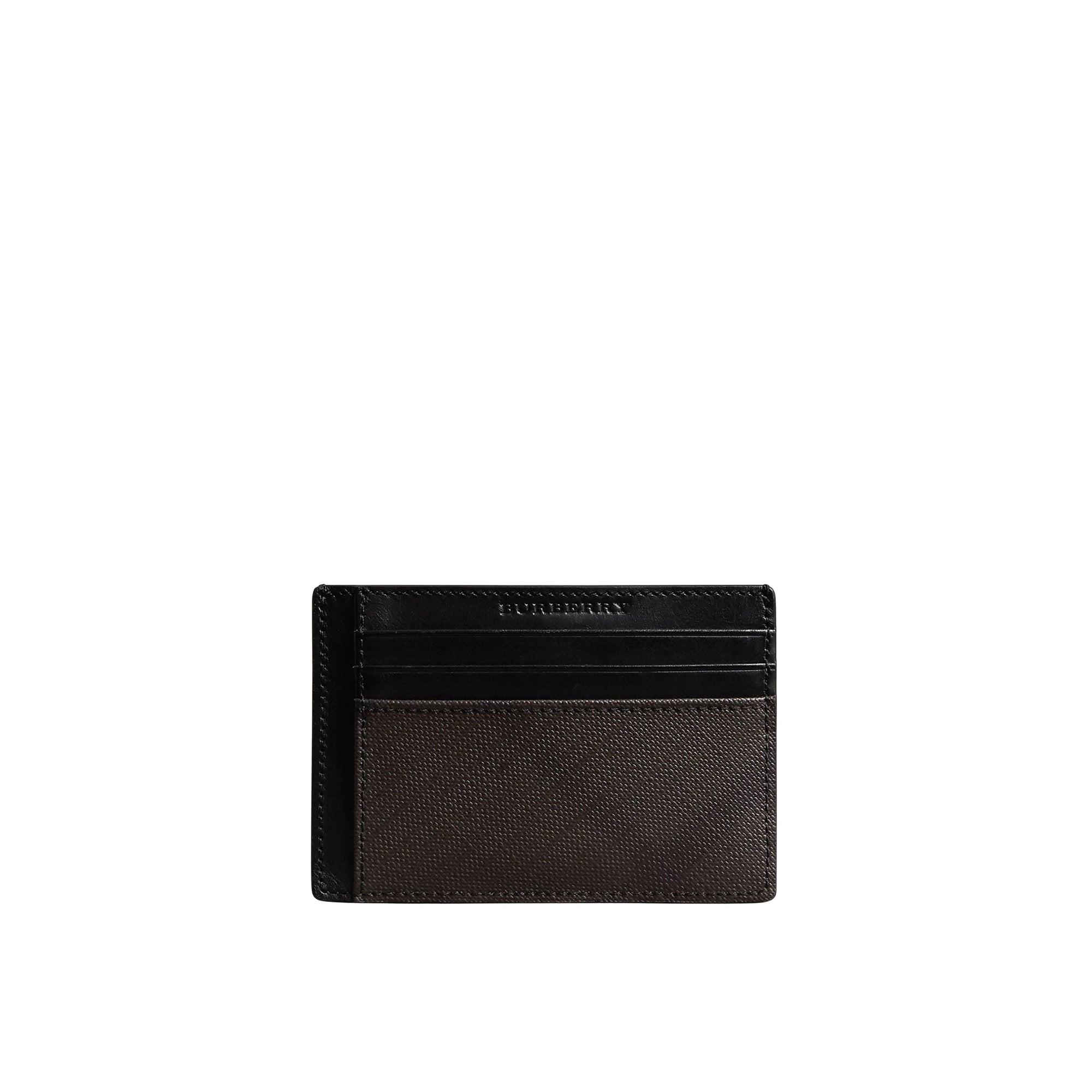 Porte-cartes Smoked check - Chocolate & Black