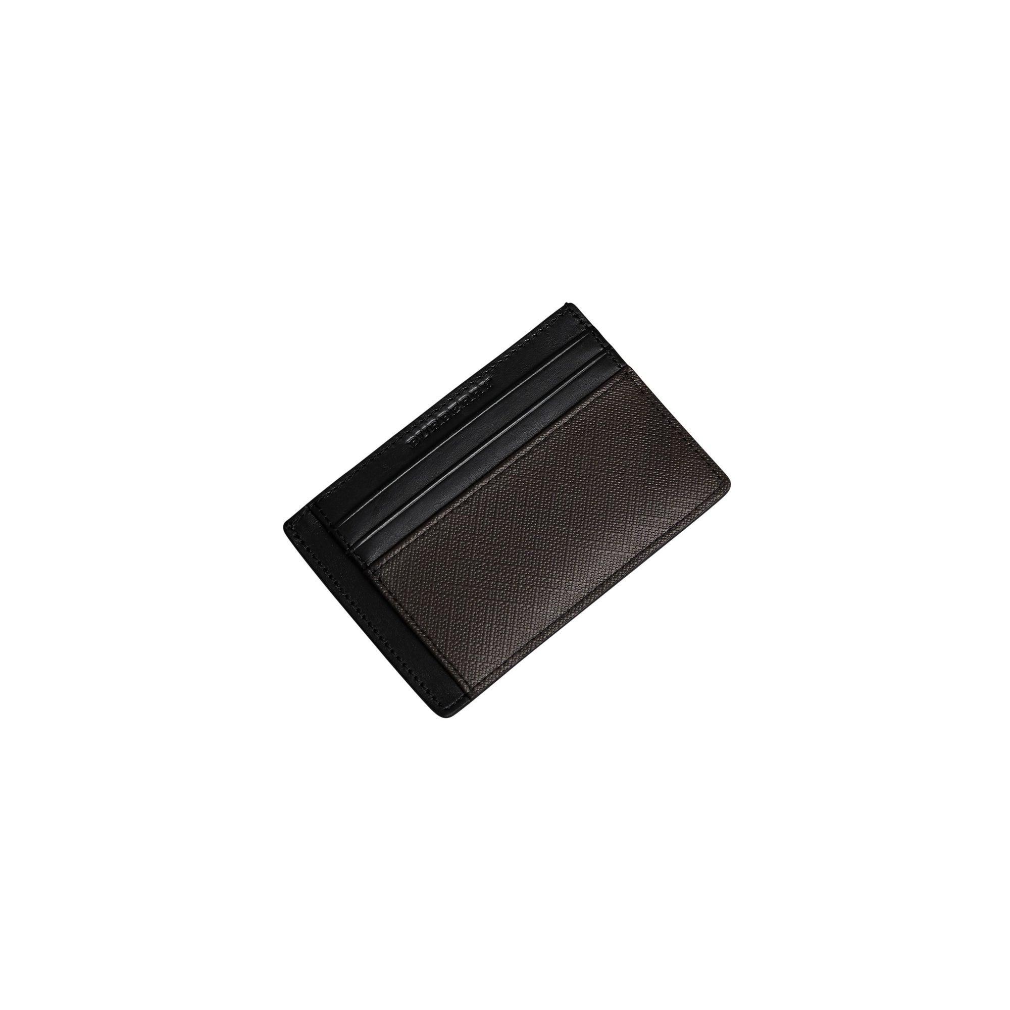 Porte-cartes Smoked check - Chocolate & Black
