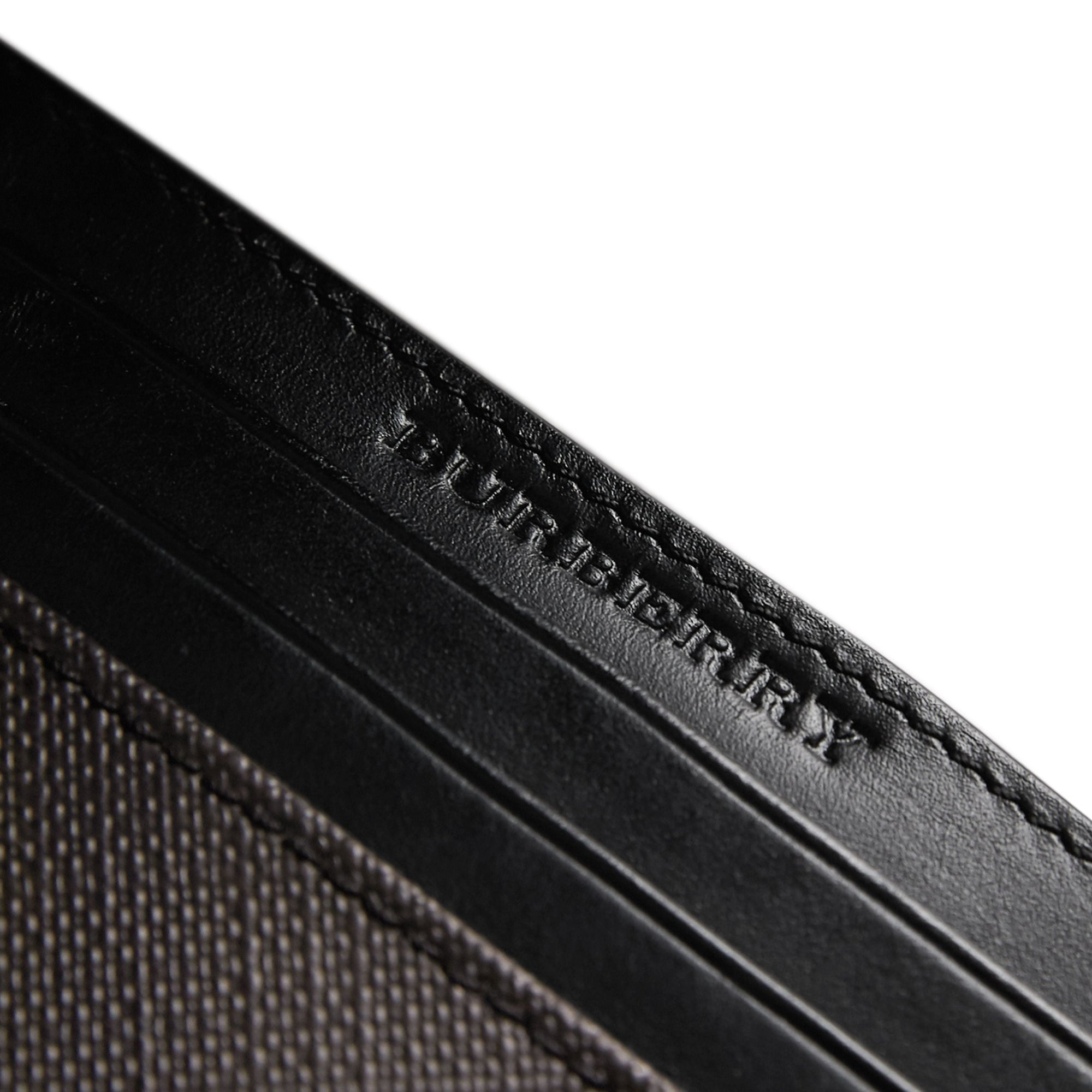 Porte-cartes Smoked check - Chocolate & Black