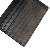 Porte-cartes Smoked check - Chocolate & Black