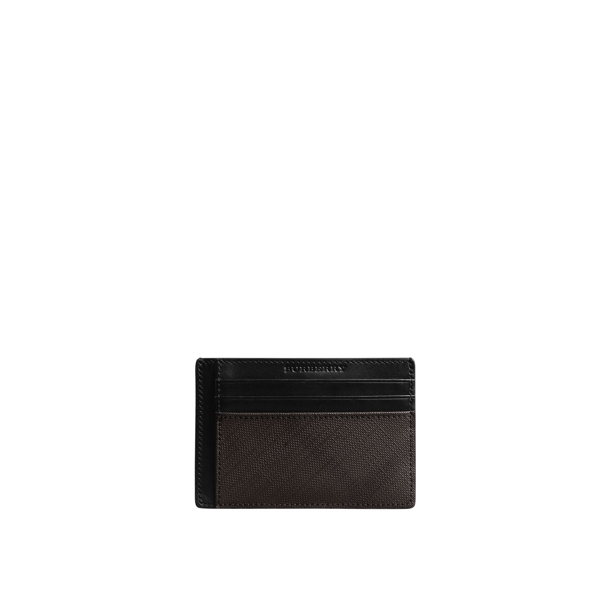 Porte-cartes Smoked check - Chocolate & Black