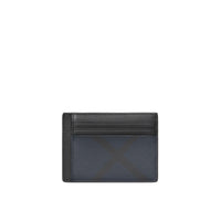 Porte-cartes Smoked check - Navy & Black