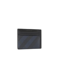 Porte-cartes Smoked check - Navy & Black