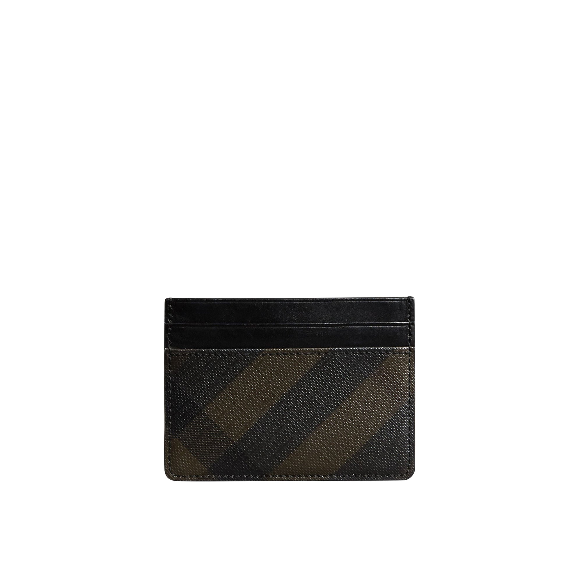 Porte-cartes à motif London check - Chocolate & Black
