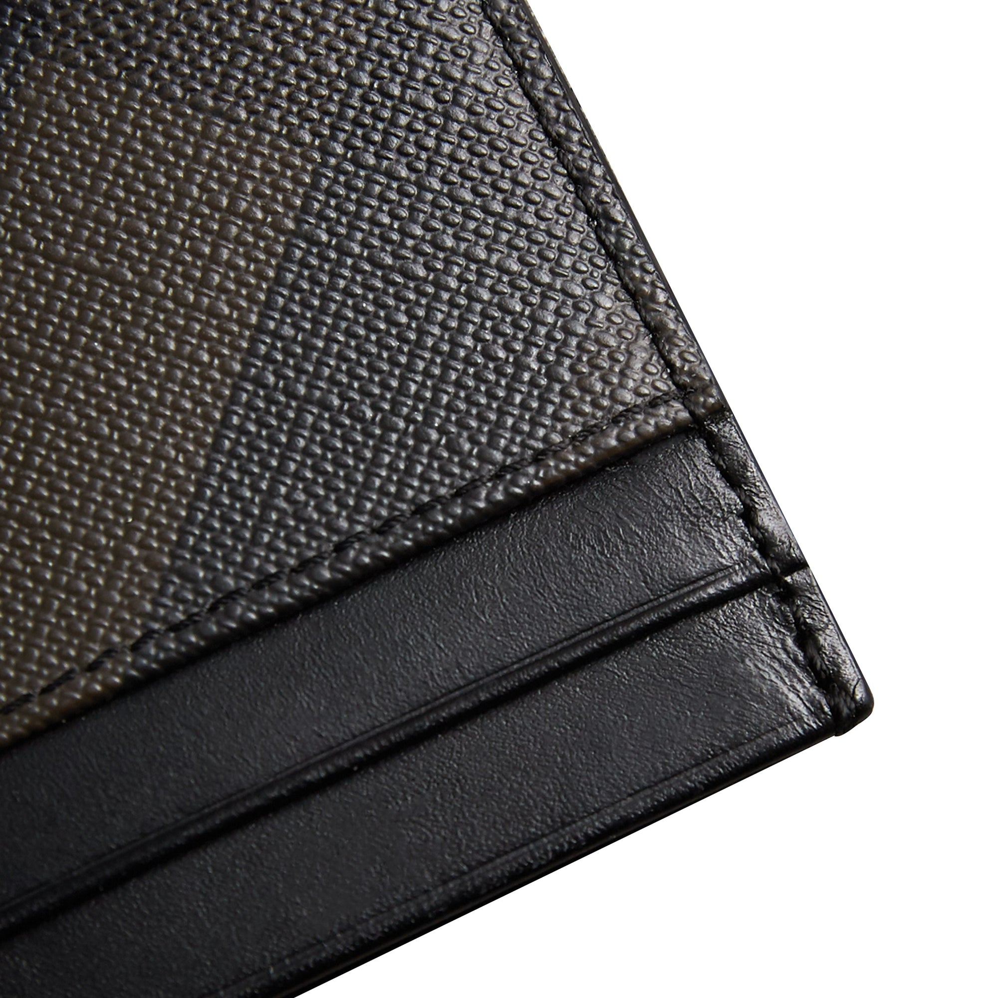 Porte-cartes à motif London check - Chocolate & Black