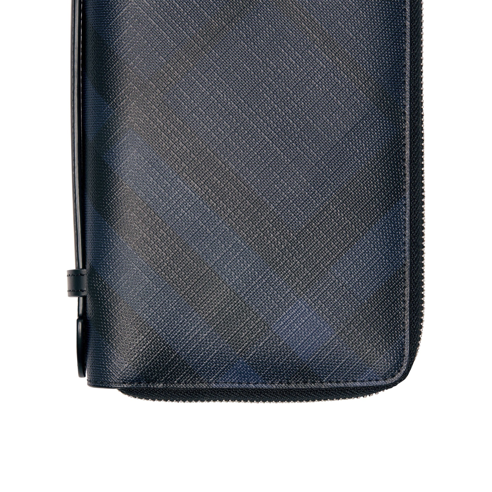 Portefeuille de voyage à motif London check - Navy & Black