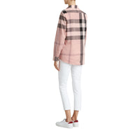 Chemise en coton à motif check - Antique Pink