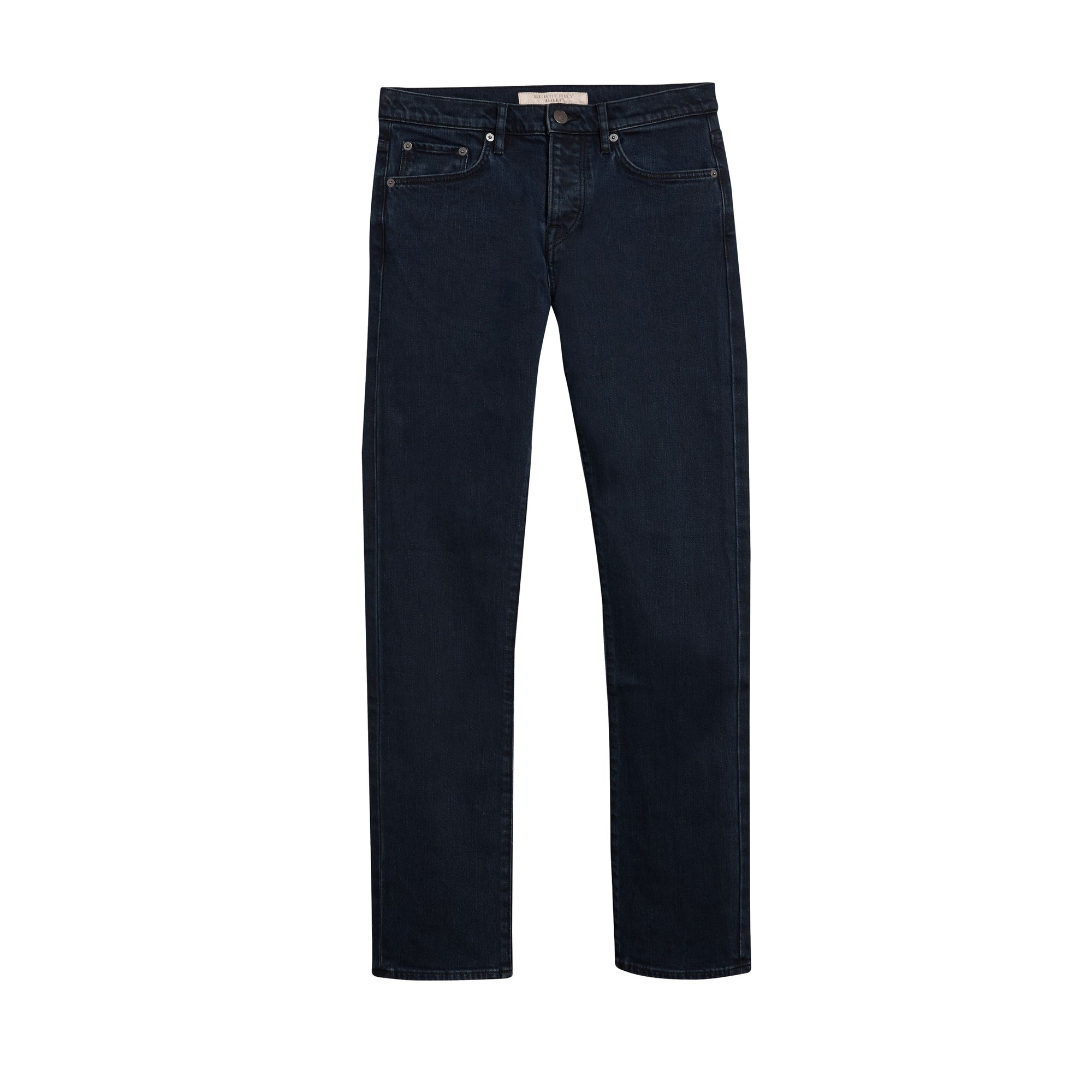 Jean droit en denim stretch - Dark Indigo
