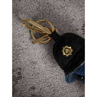 Bijou porte-clés Thomas Bear Bobby en cachemire - Cadet Blue