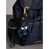 Bijou porte-clés Thomas Bear Bobby en cachemire - Cadet Blue