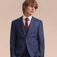 Cravate fine en maille de soie - Deep Claret
