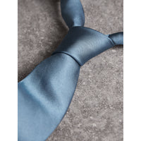 Cravate moderne en sergé de soie - Light Blue