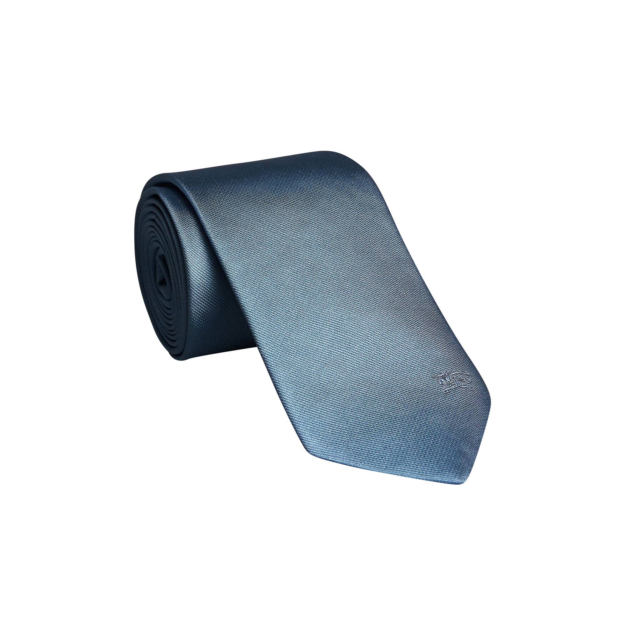 Cravate moderne en sergé de soie - Light Blue