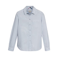 Chemise en coton avec motif check - Pale Blue