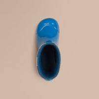 Bottes de pluie check avec imprimé à pois - Lupin Blue