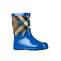 Bottes de pluie check avec imprimé à pois - Lupin Blue