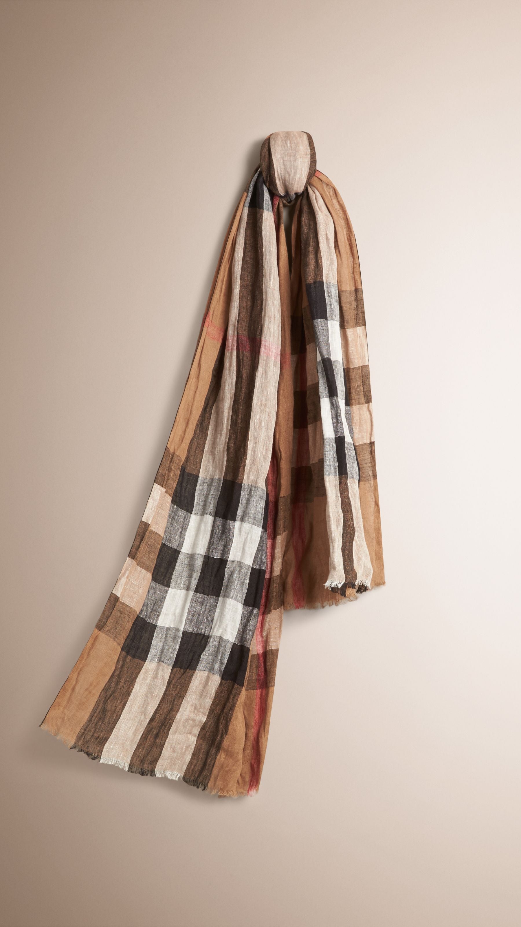 Echarpe classique check en lin - House Check