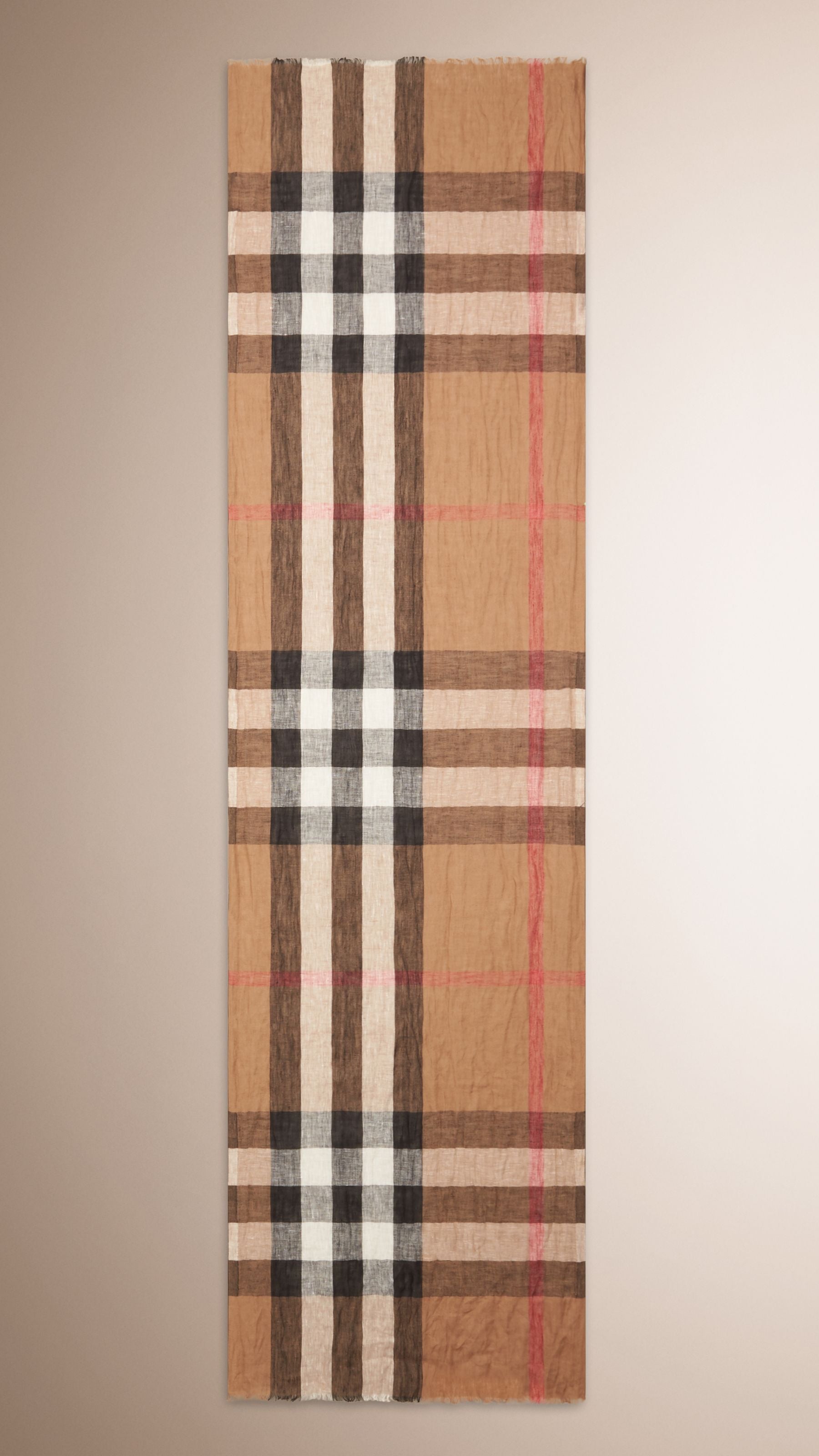 Echarpe classique check en lin - House Check
