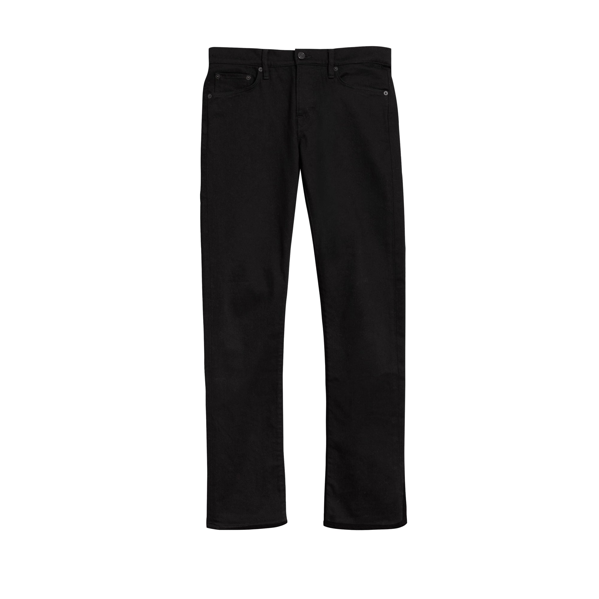 Jean denim extensible de coupe droite - Black