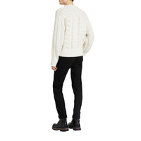 Jean denim extensible de coupe droite - Black