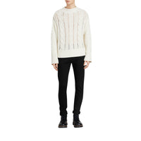 Jean denim extensible de coupe droite - Black