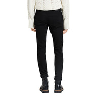 Jean denim extensible de coupe droite - Black