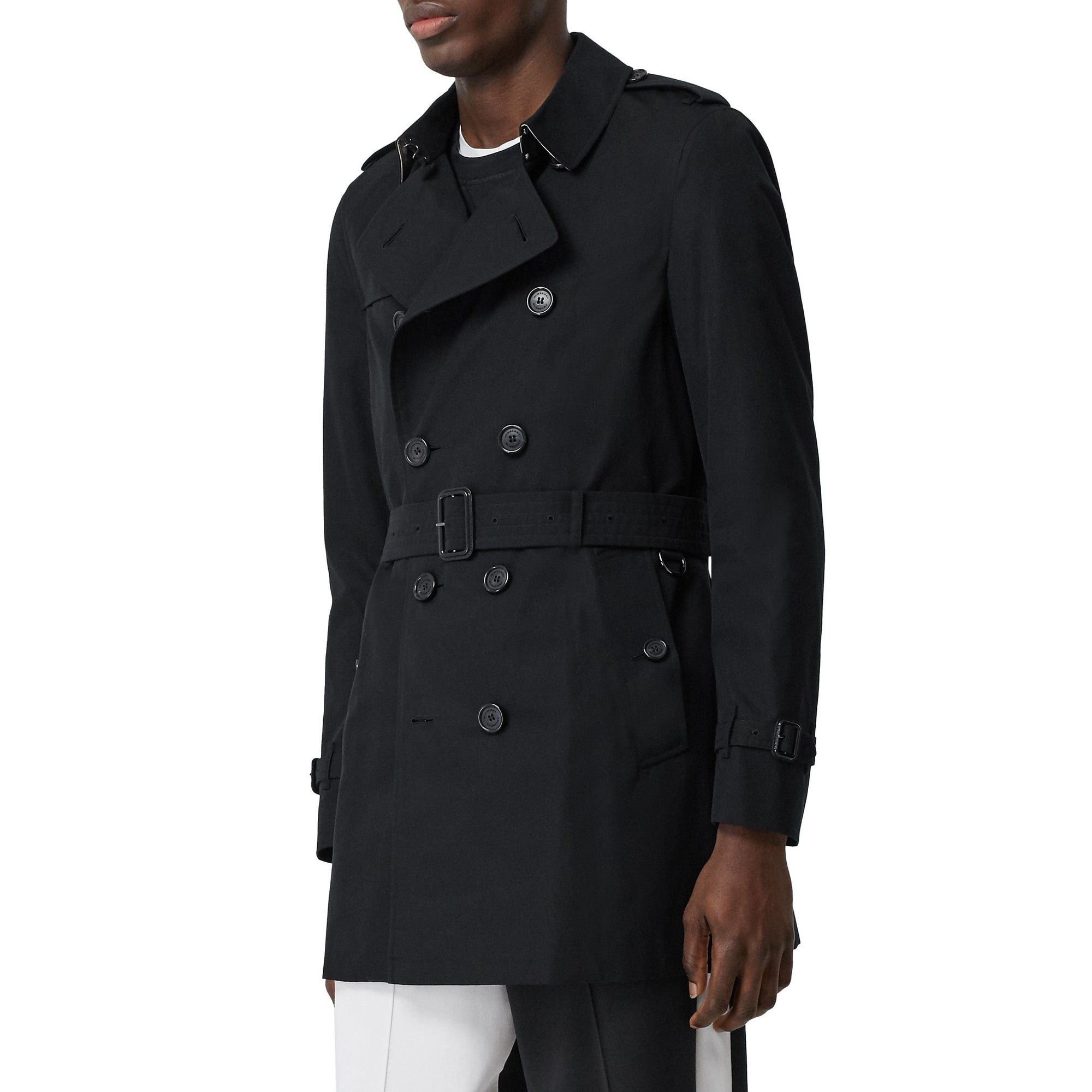 The Sandringham Trench mi-long - Black