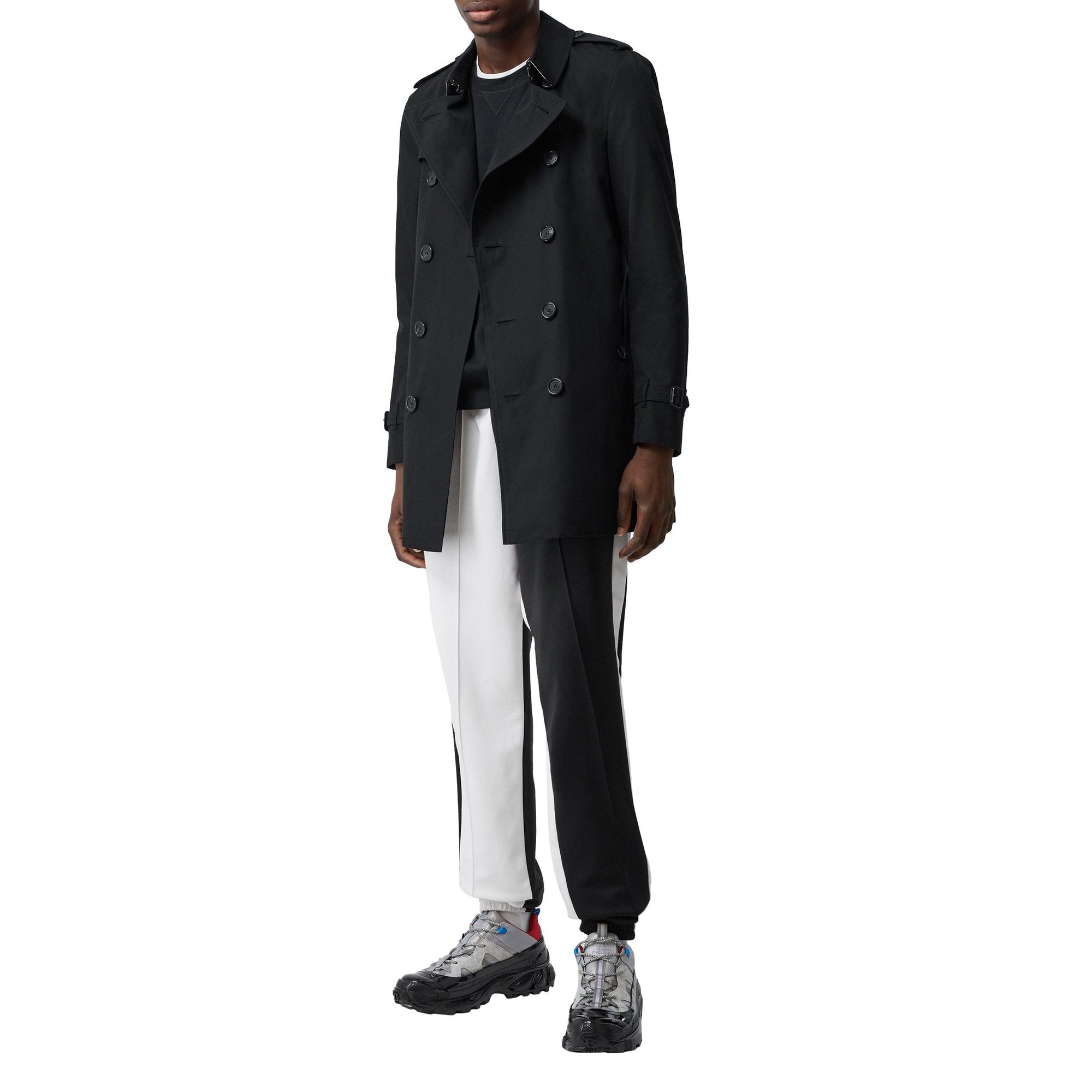 The Sandringham Trench mi-long - Black
