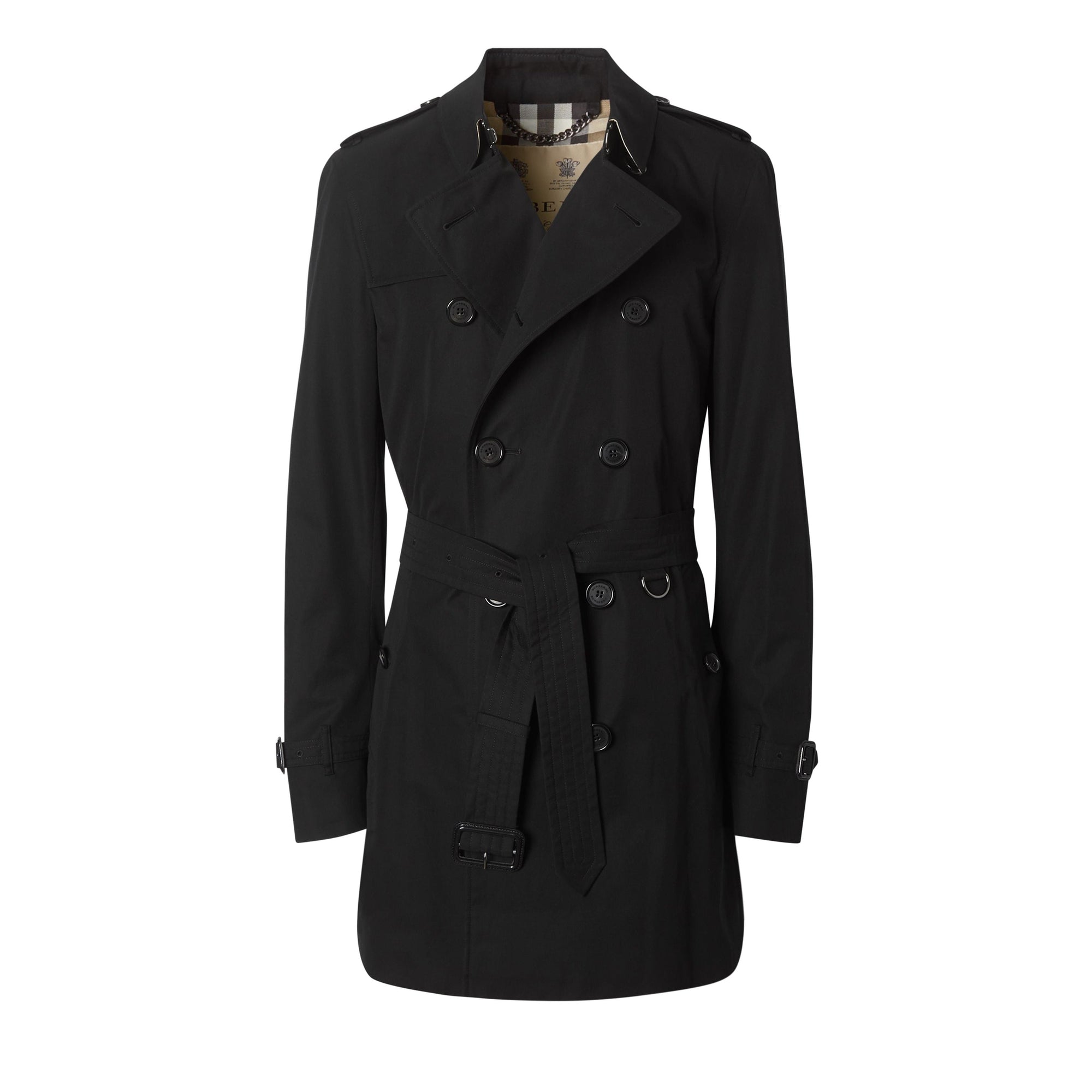 The Sandringham Trench mi-long - Black