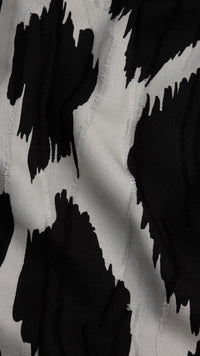 Écharpe Fauve en cachemire laine & soie - Stone & Black