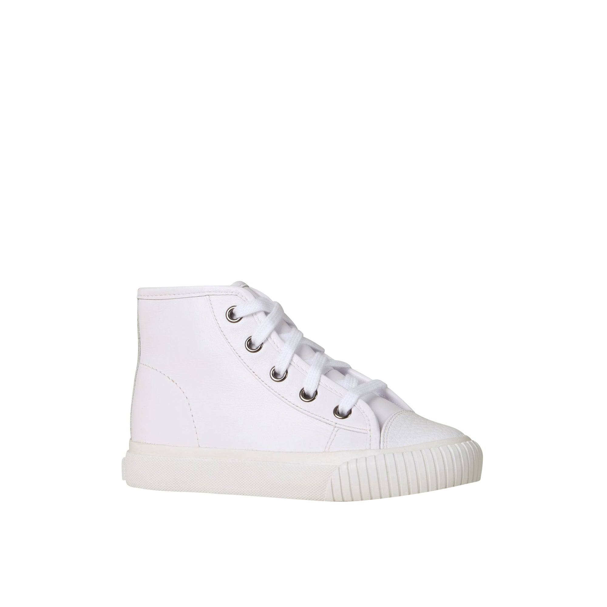 Tennis montantes en cuir - White