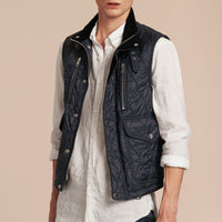 Veste sans manches matelassée à poches multiples - Navy