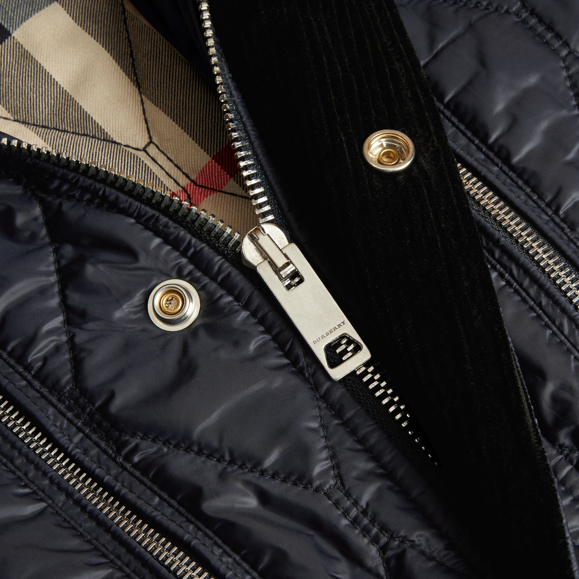 Veste sans manches matelassée à poches multiples - Navy