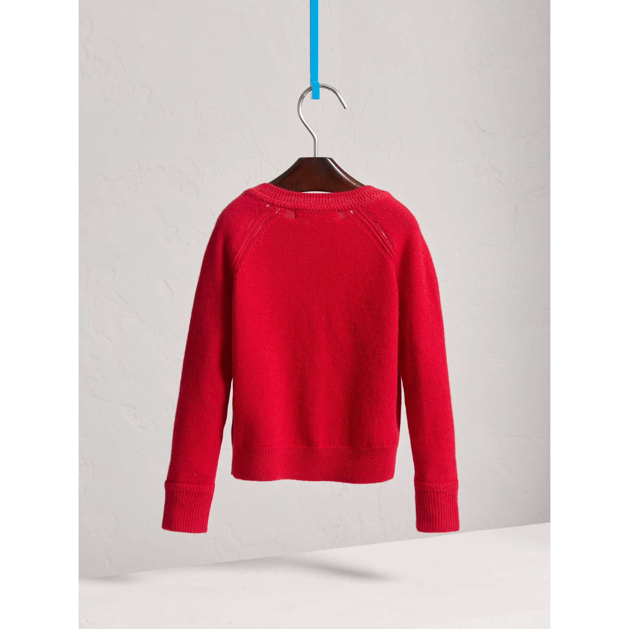 Cardigan en cachemire avec éléments check - Parade Red