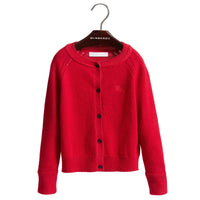 Cardigan en cachemire avec éléments check - Parade Red