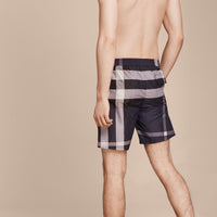 Short de bain à motif check - Ink