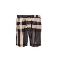 Short de bain à motif check - Charcoal