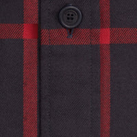 Chemise en flanelle de coton à motif check - Navy