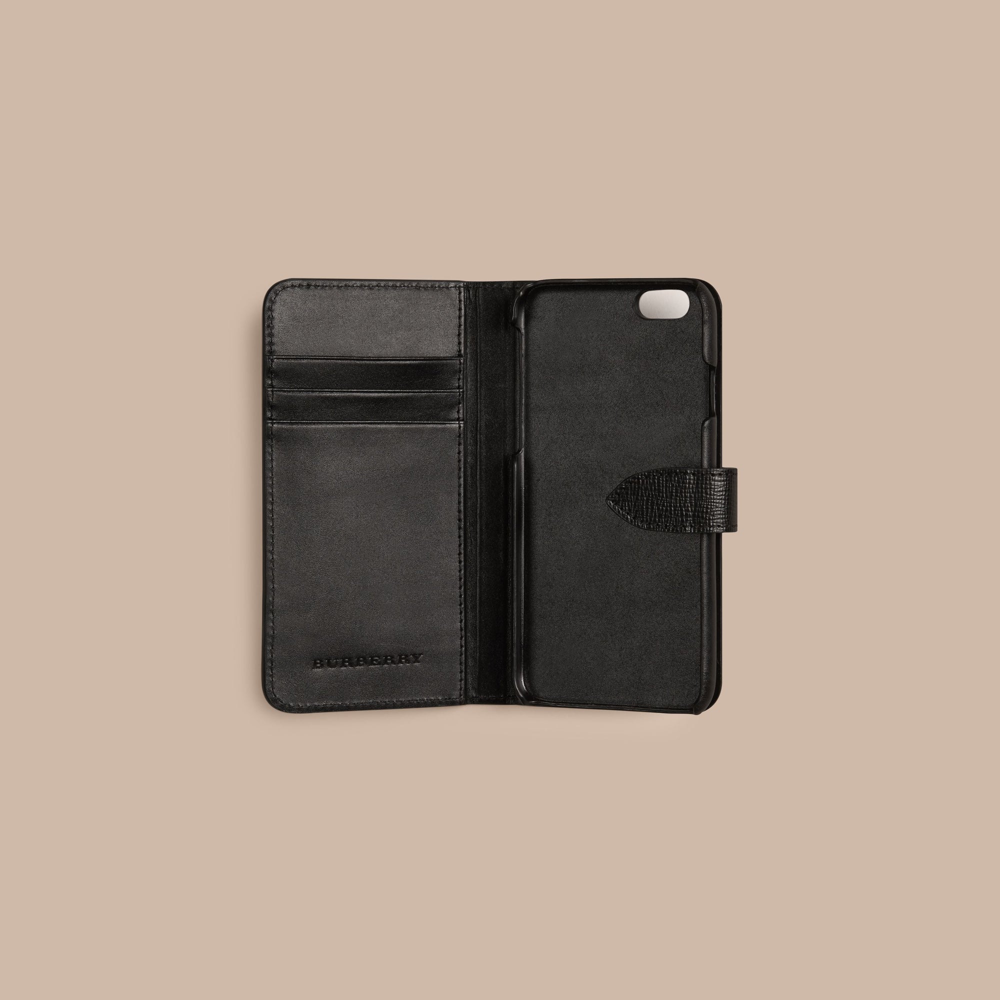Étui à rabat pour iPhone 6 en cuir London - Black