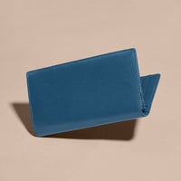 Portefeuille continental en cuir London - Mineral Blue