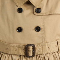 Robe trench en coton extensible - Honey