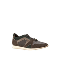 Tennis Field color-block en cuir velours - Dark Storm Grey