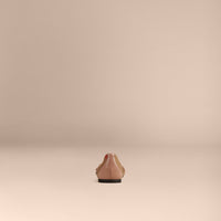 Ballerines à motif House check avec boucle - Nude Blush