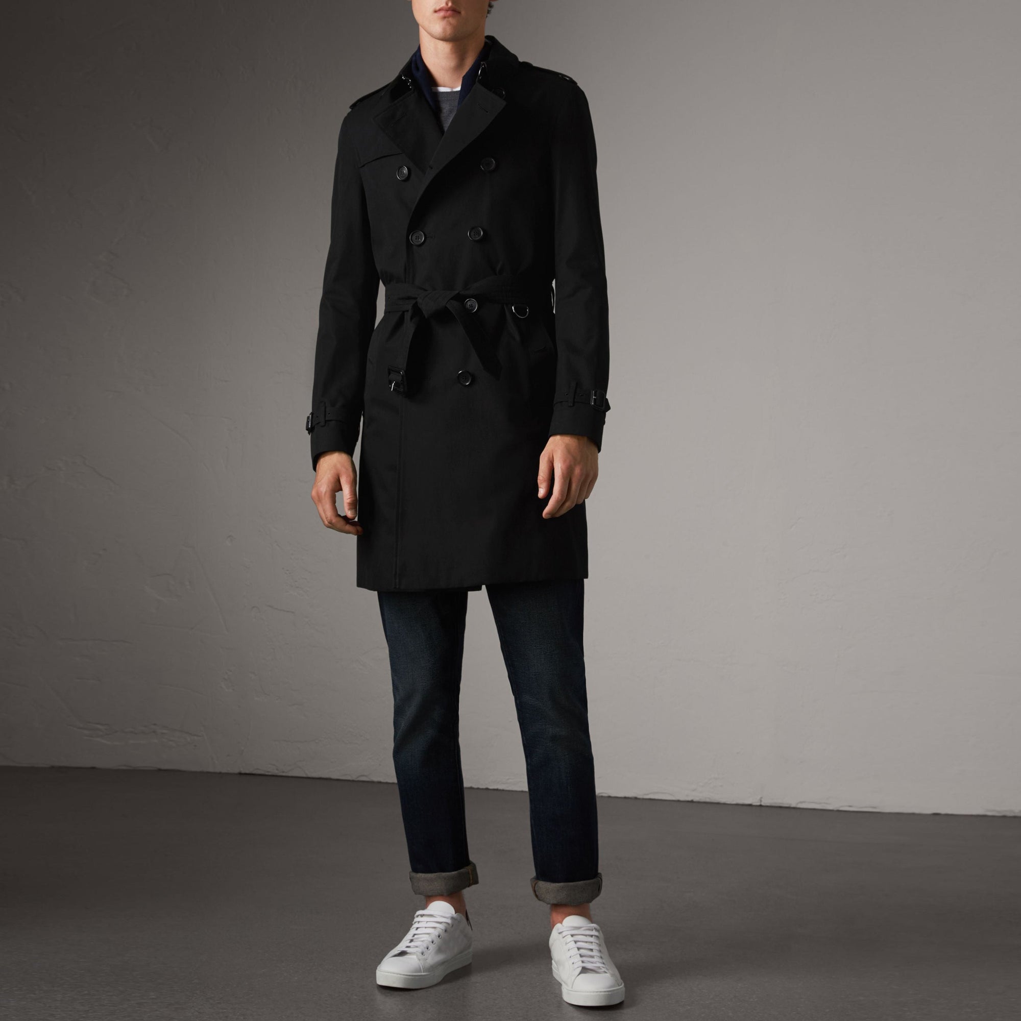 The Chelsea Trench long - Black