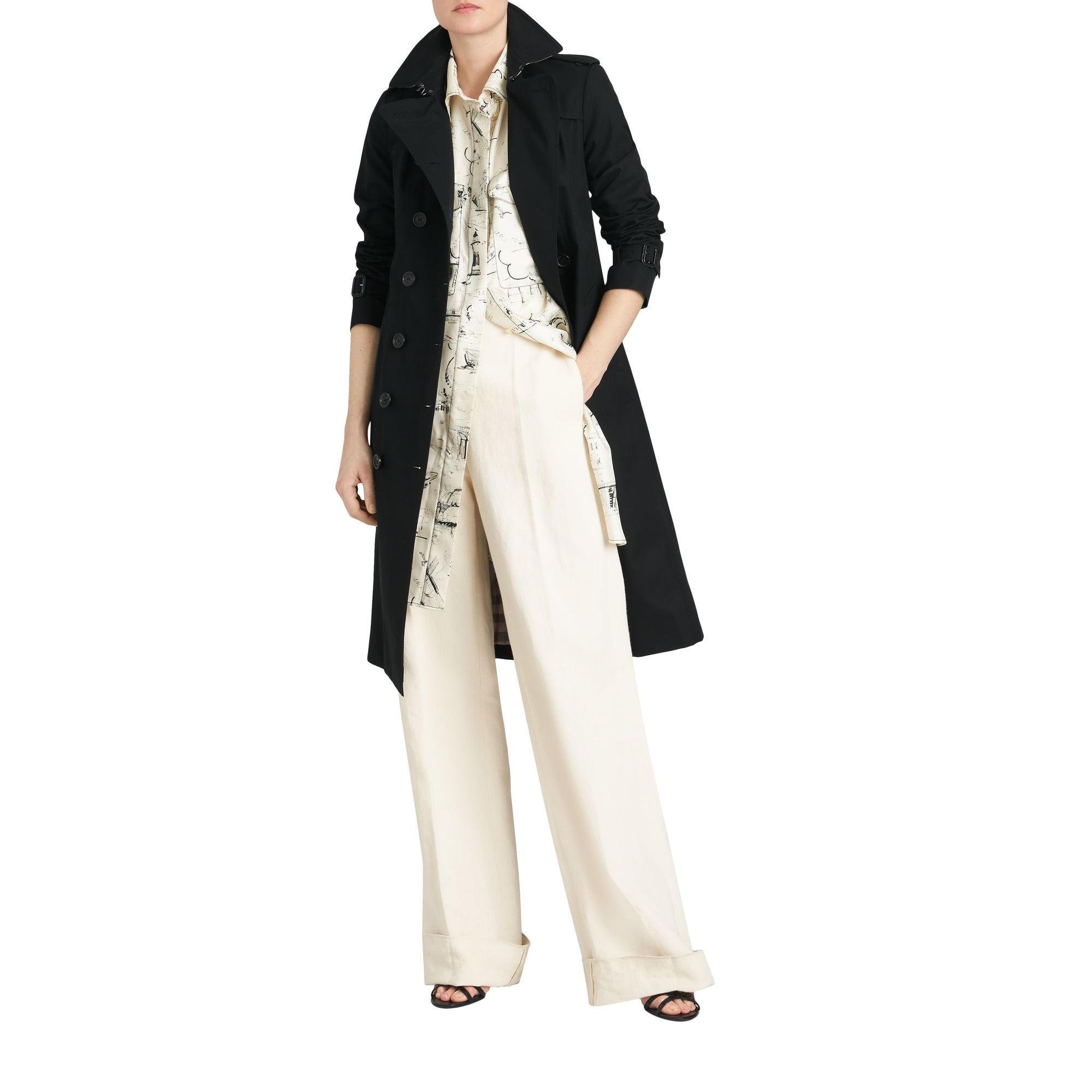 The Sandringham Trench extra-long - Black