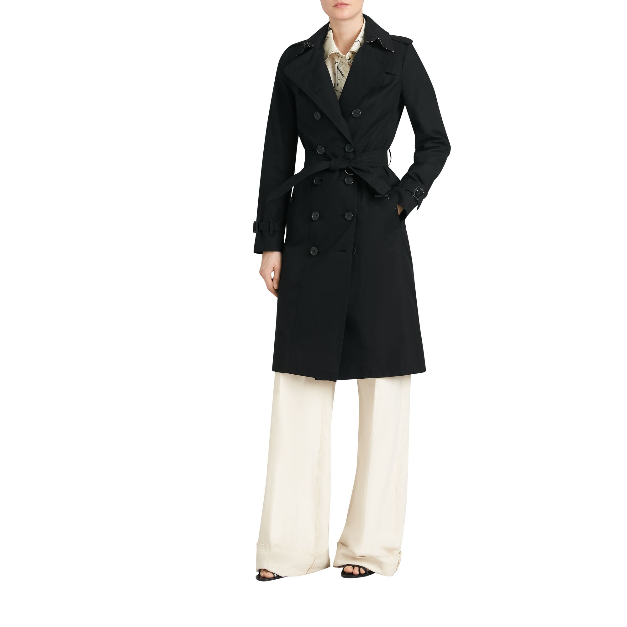 The Sandringham Trench extra-long - Black