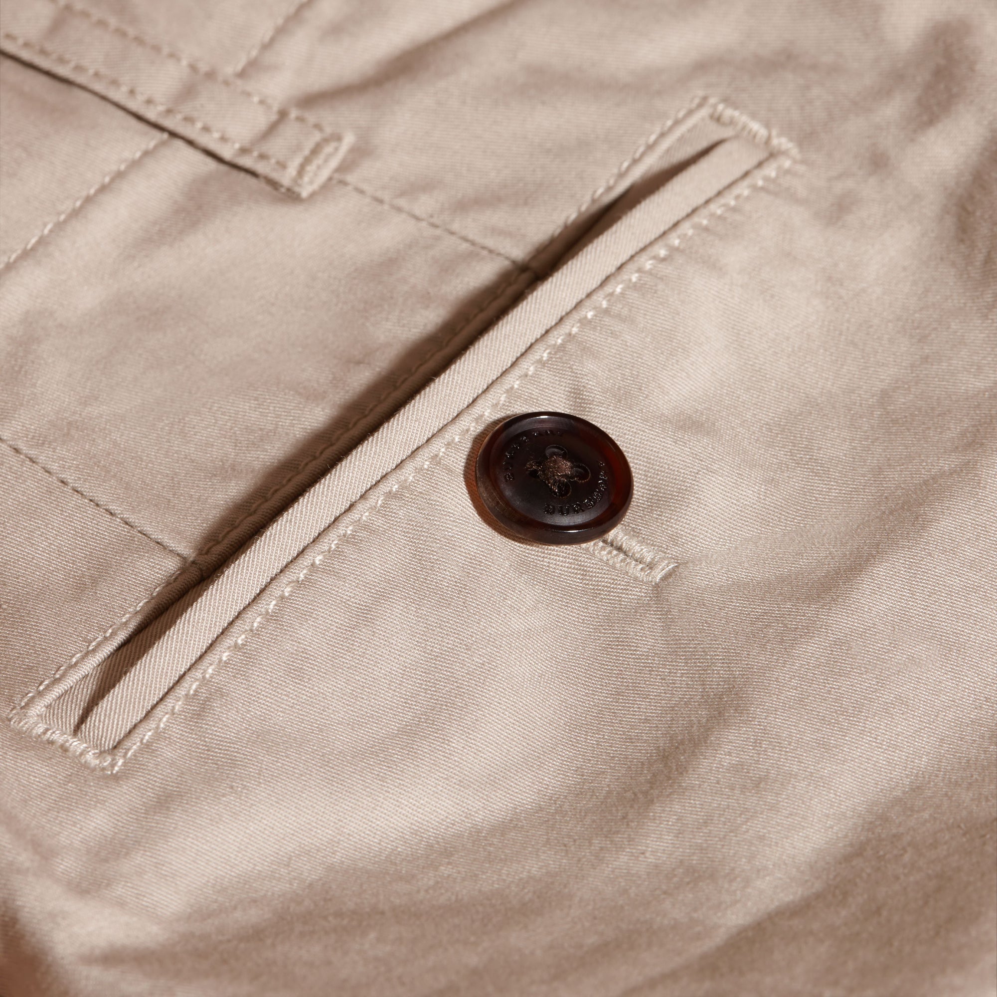 Pantalon chino en coton - Taupe