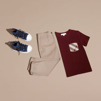 Pantalon chino en coton - Taupe