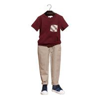 Pantalon chino en coton - Taupe